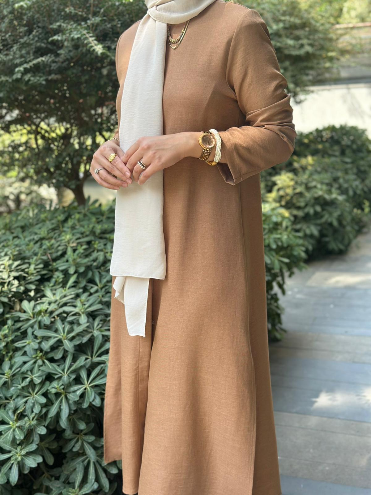 Hanım Hatun Sahara Keten Tunik Camel