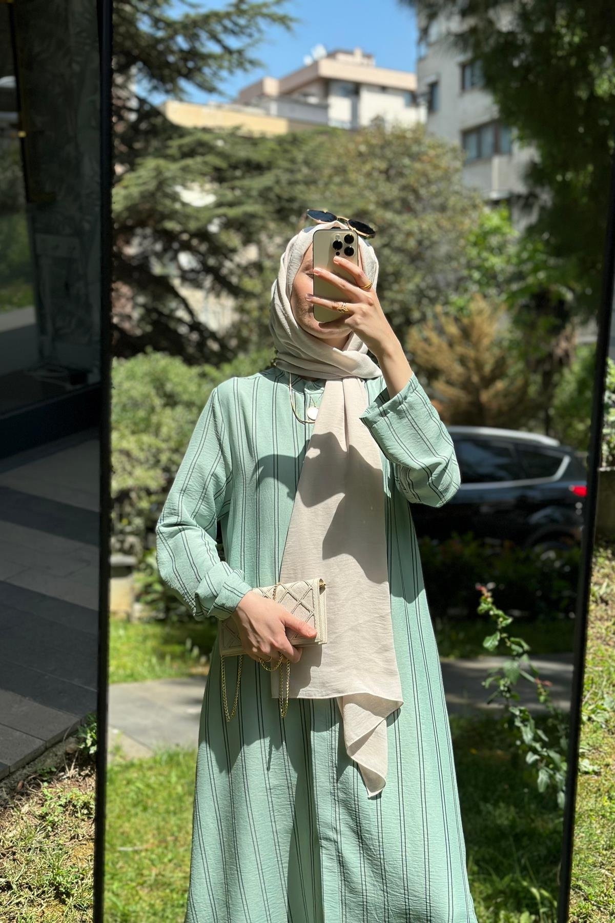 Hanım Hatun Su Yeşili Fresh Gömlek
