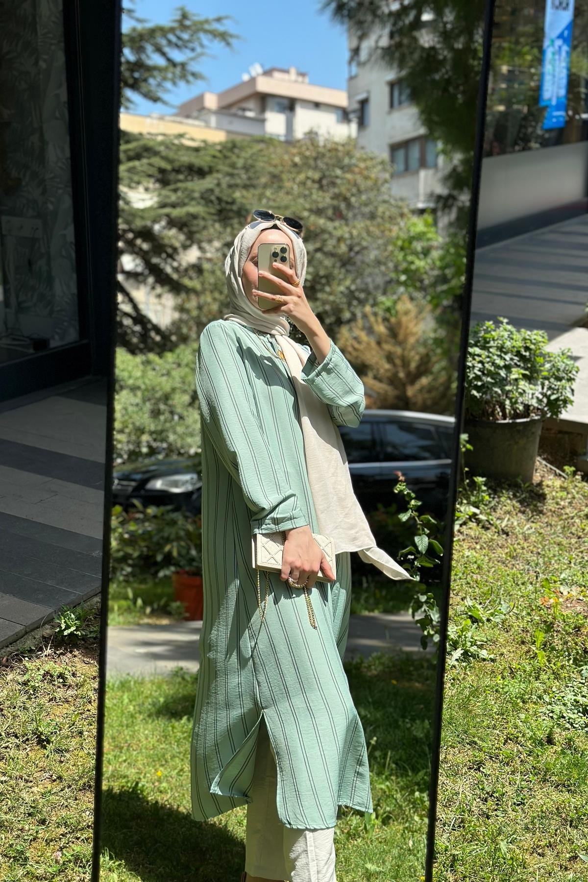 Hanım Hatun Su Yeşili Fresh Gömlek