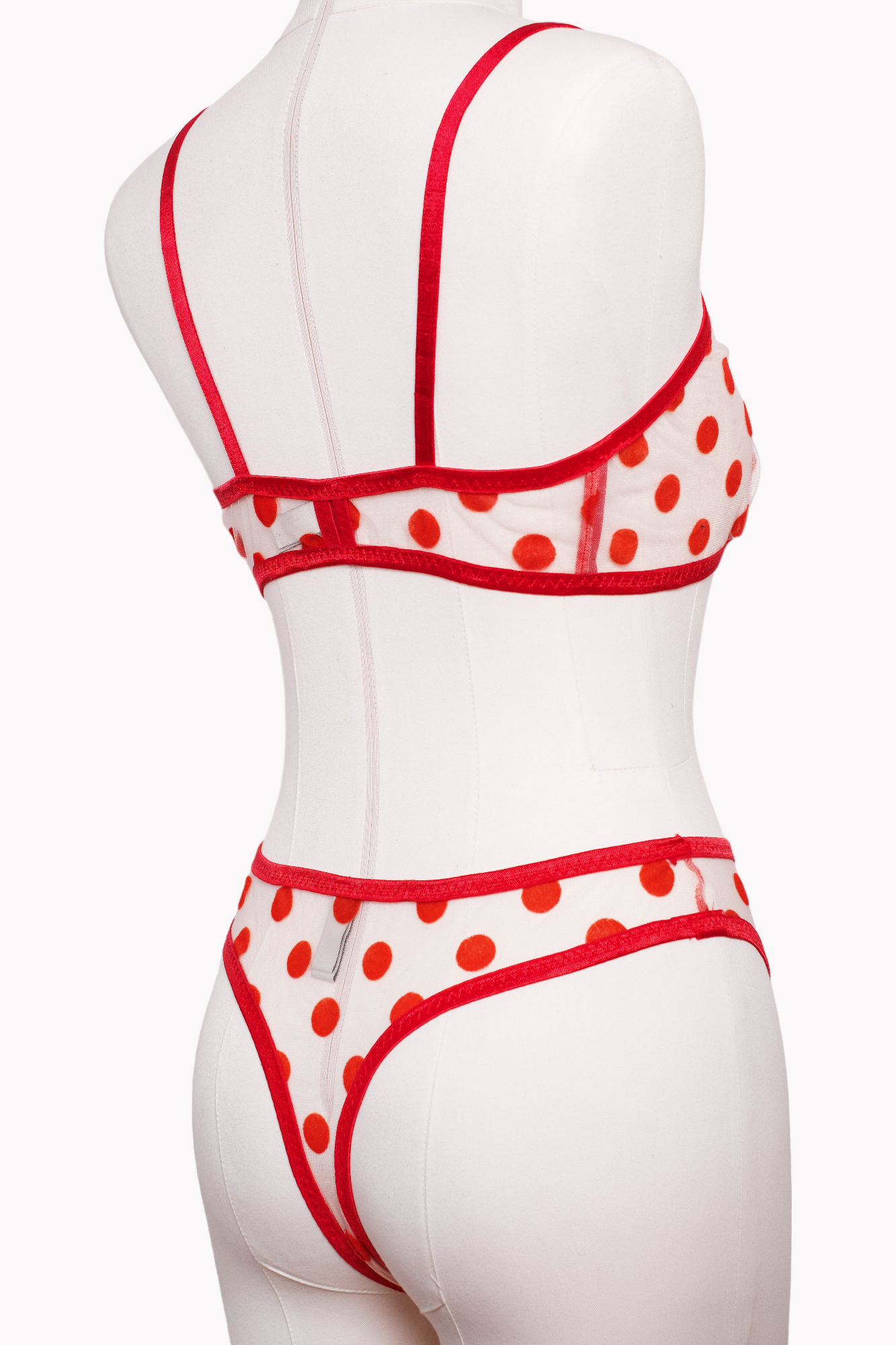 Raspberry Bralet Tanga Takım