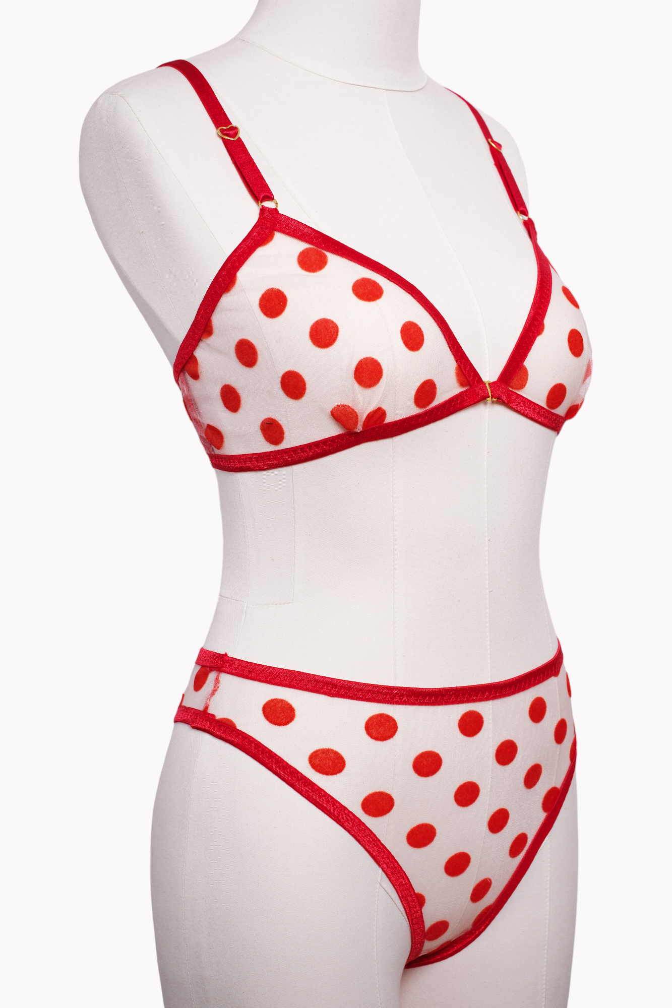 Raspberry Bralet Tanga Takım