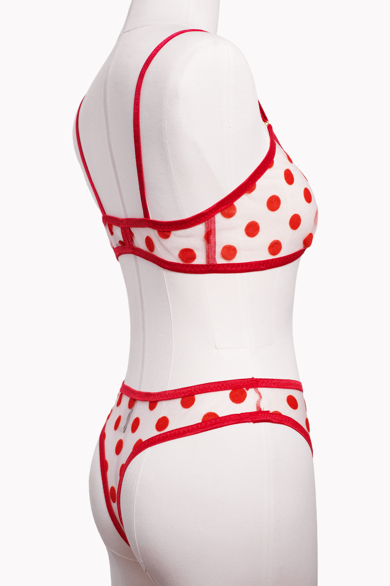 Raspberry Bralet Tanga Takım