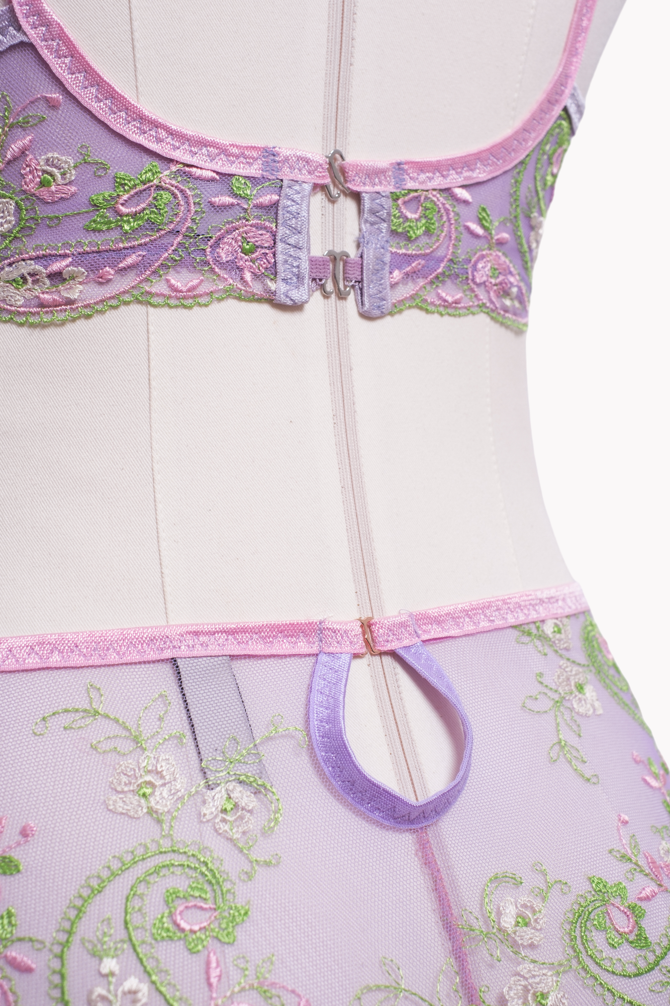 Violet Balenli Bra Külot Takım