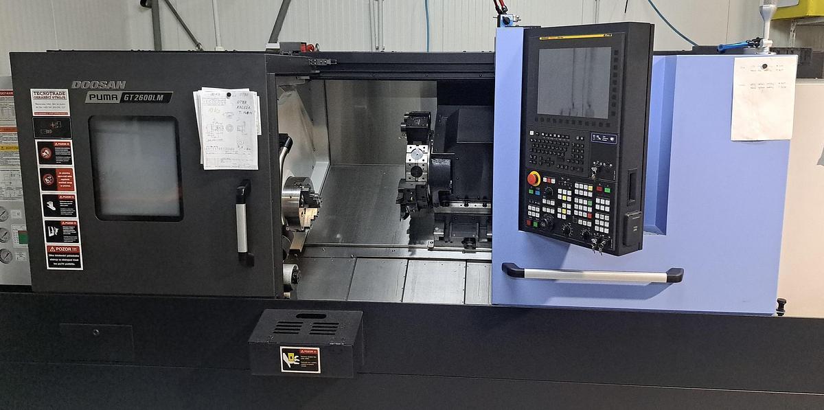 2022 Doosan Puma GT 2600 LM 3-axis CNC Lathe