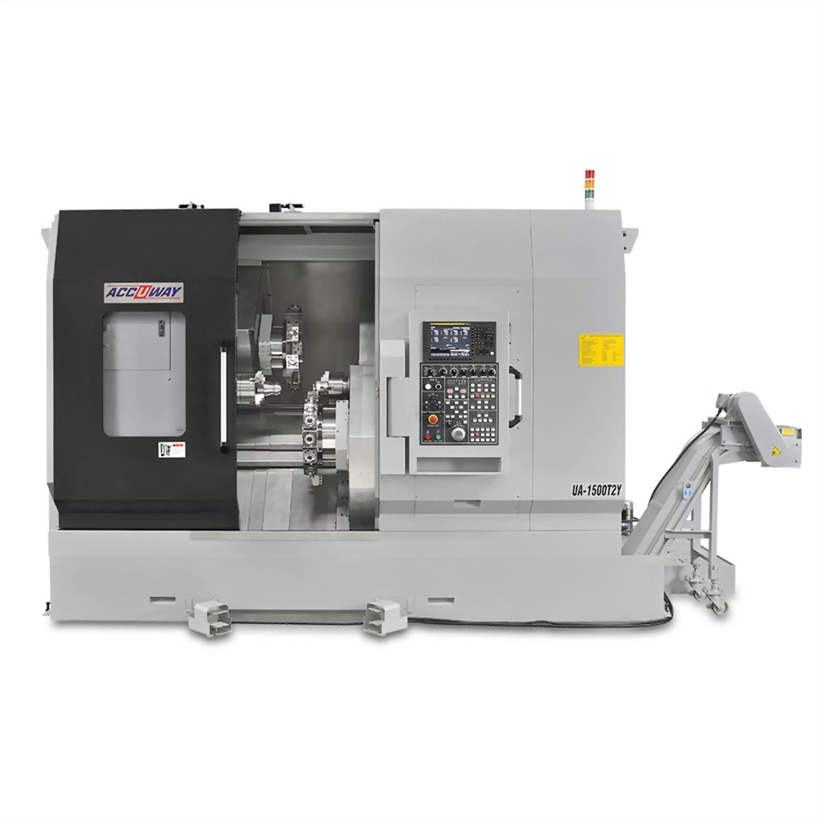 Accuway UA-1500T2Y Slant Bed Linear Way CNC Lathe