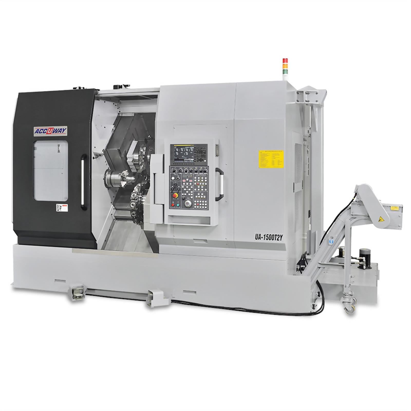 Accuway UA-1500T2Y Slant Bed Linear Way CNC Lathe