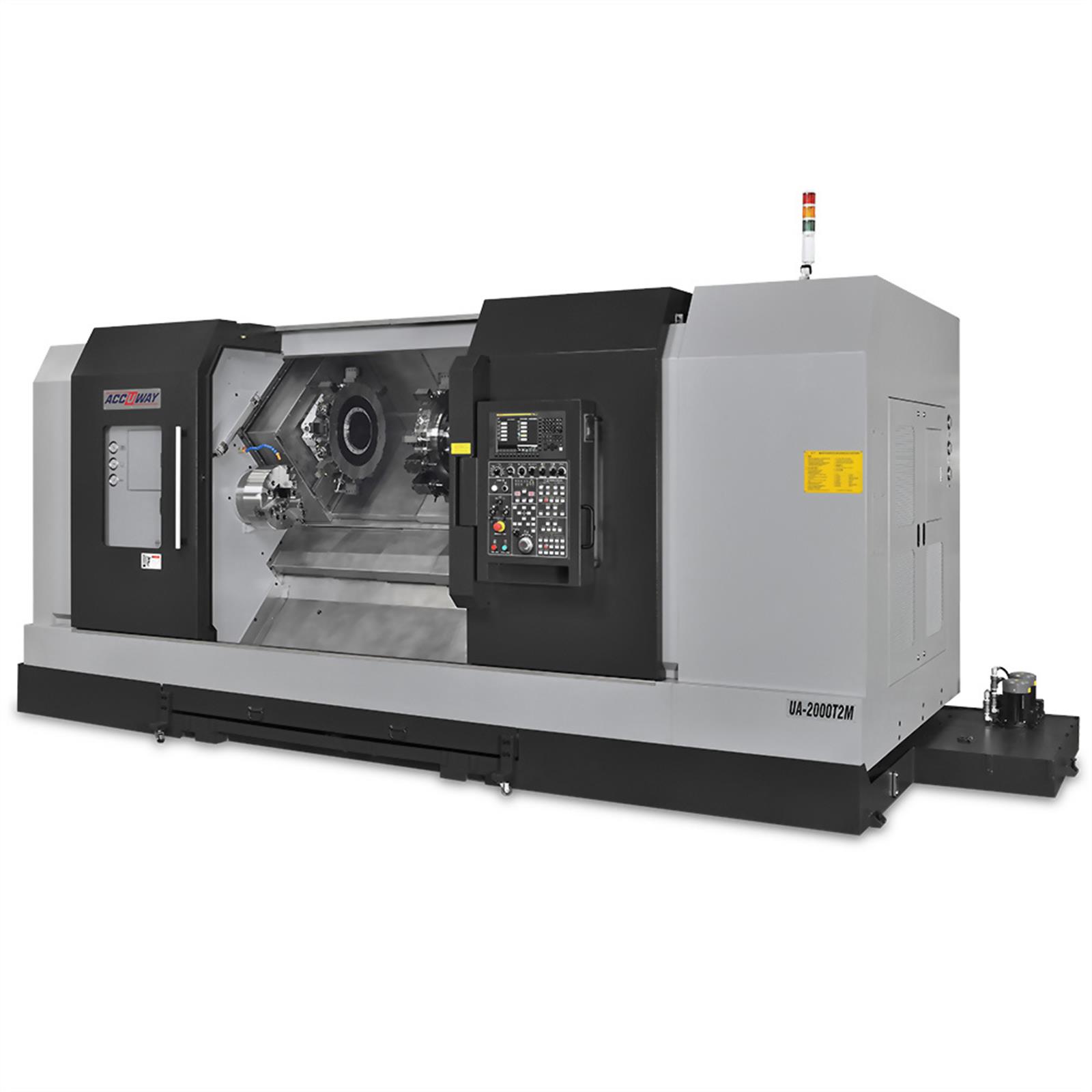 Accuway UA-2000T2M  Slant Bed Linear Way CNC Lathe