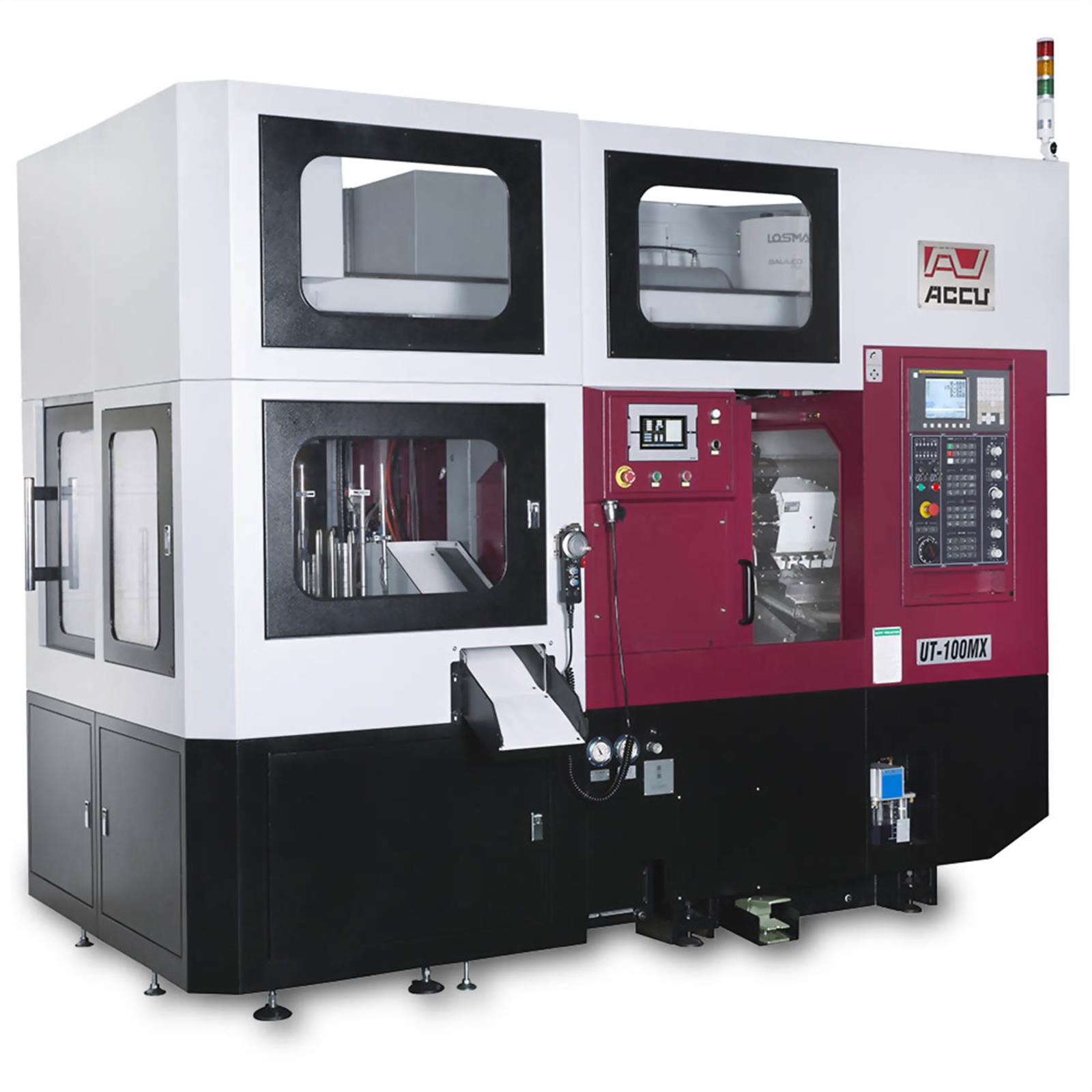 Accuway UT-100MX Slant Bed Linear Way CNC Lathe