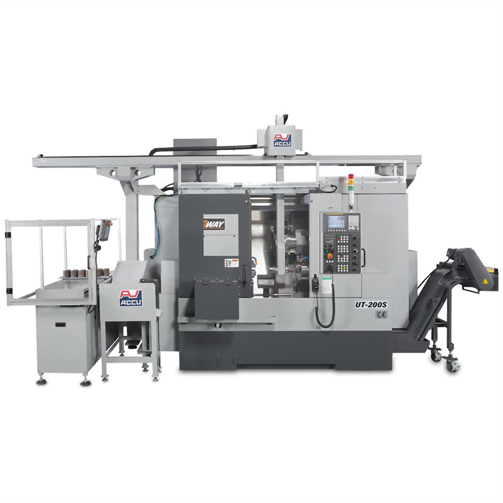 Accuway UT-200SM Slant Bed Linear Way CNC Lathe