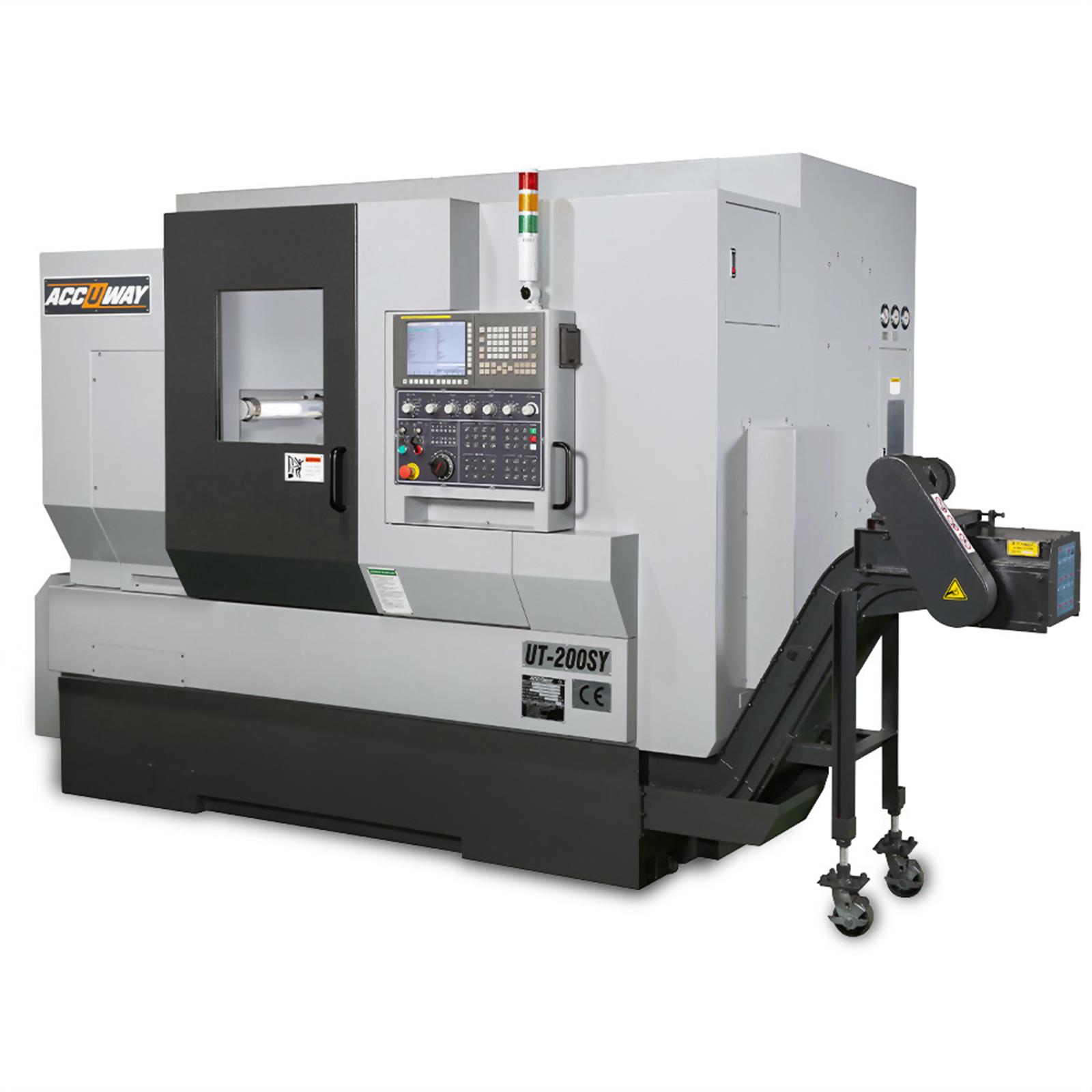 Accuway UT-200SY Slant Bed Linear Way CNC Lathe