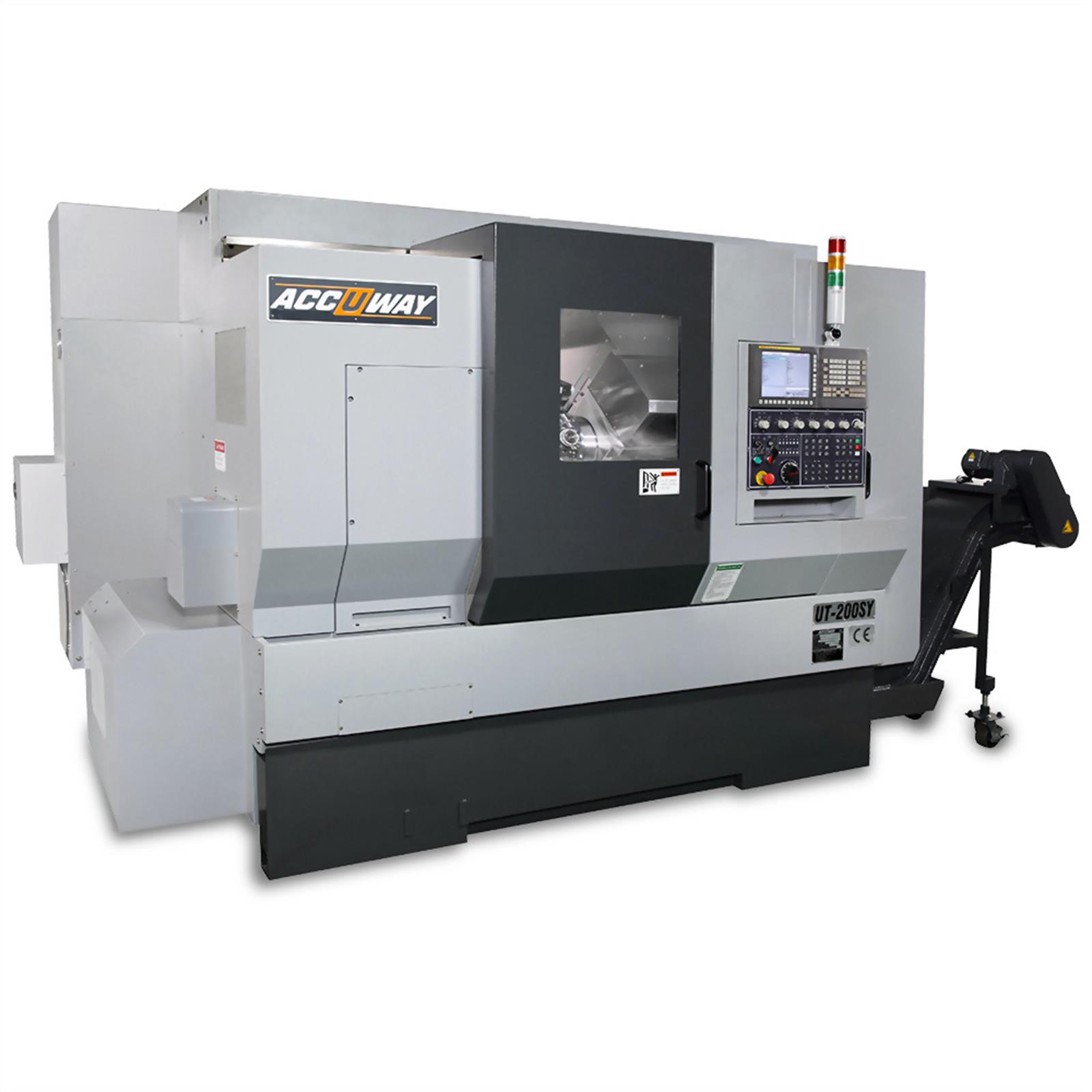 Accuway UT-200SY Slant Bed Linear Way CNC Lathe