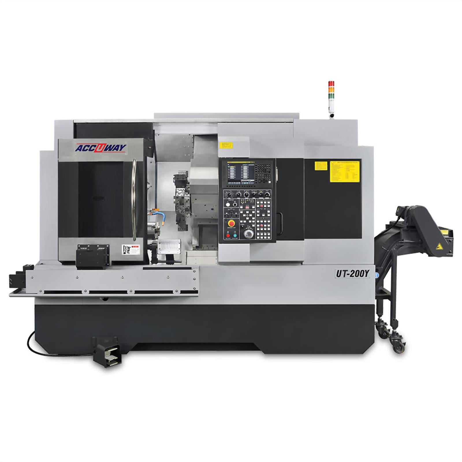 Accuway UT-200Y Slant Bed Linear Way CNC Lathe