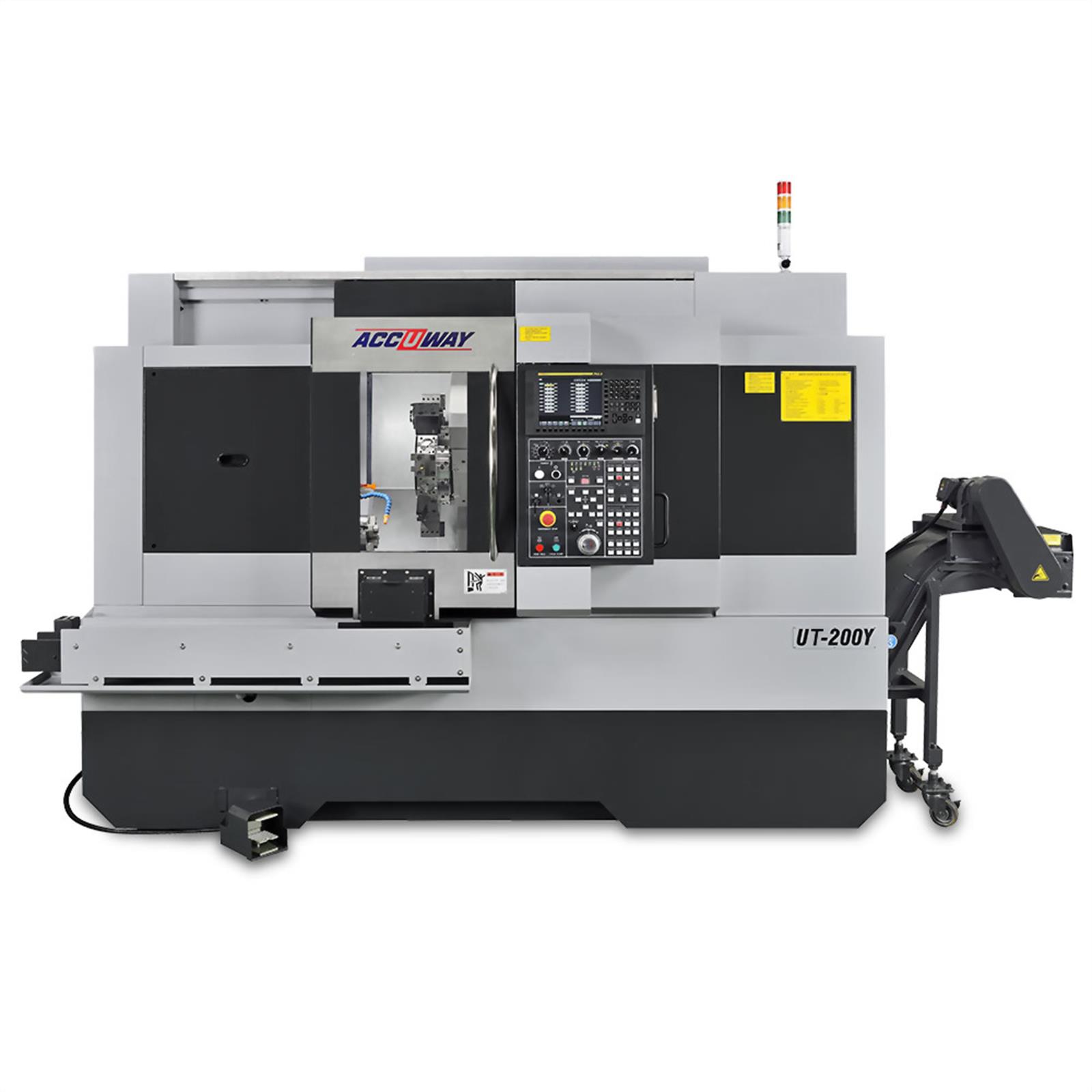 Accuway UT-200Y Slant Bed Linear Way CNC Lathe