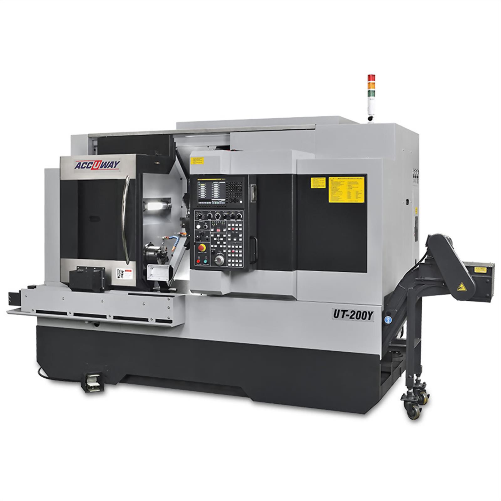 Accuway UT-200Y Slant Bed Linear Way CNC Lathe