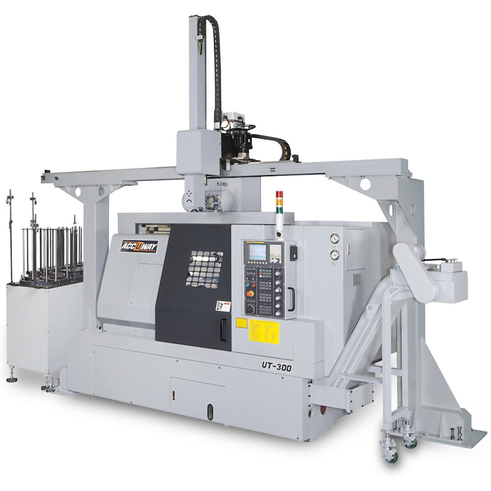 Accuway UT-300 Slant Bed Linear Way CNC Lathe
