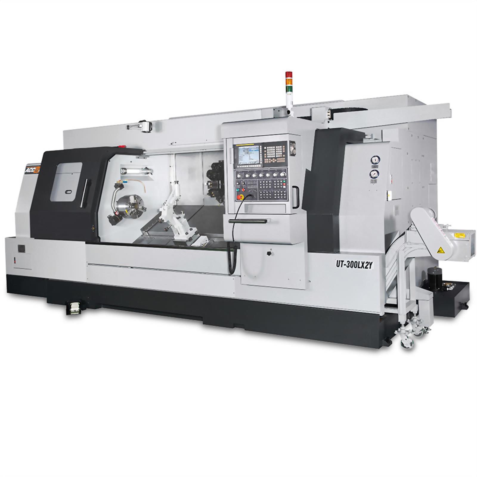 Accuway UT-300LX2Y Slant Bed Linear Way CNC Lathe