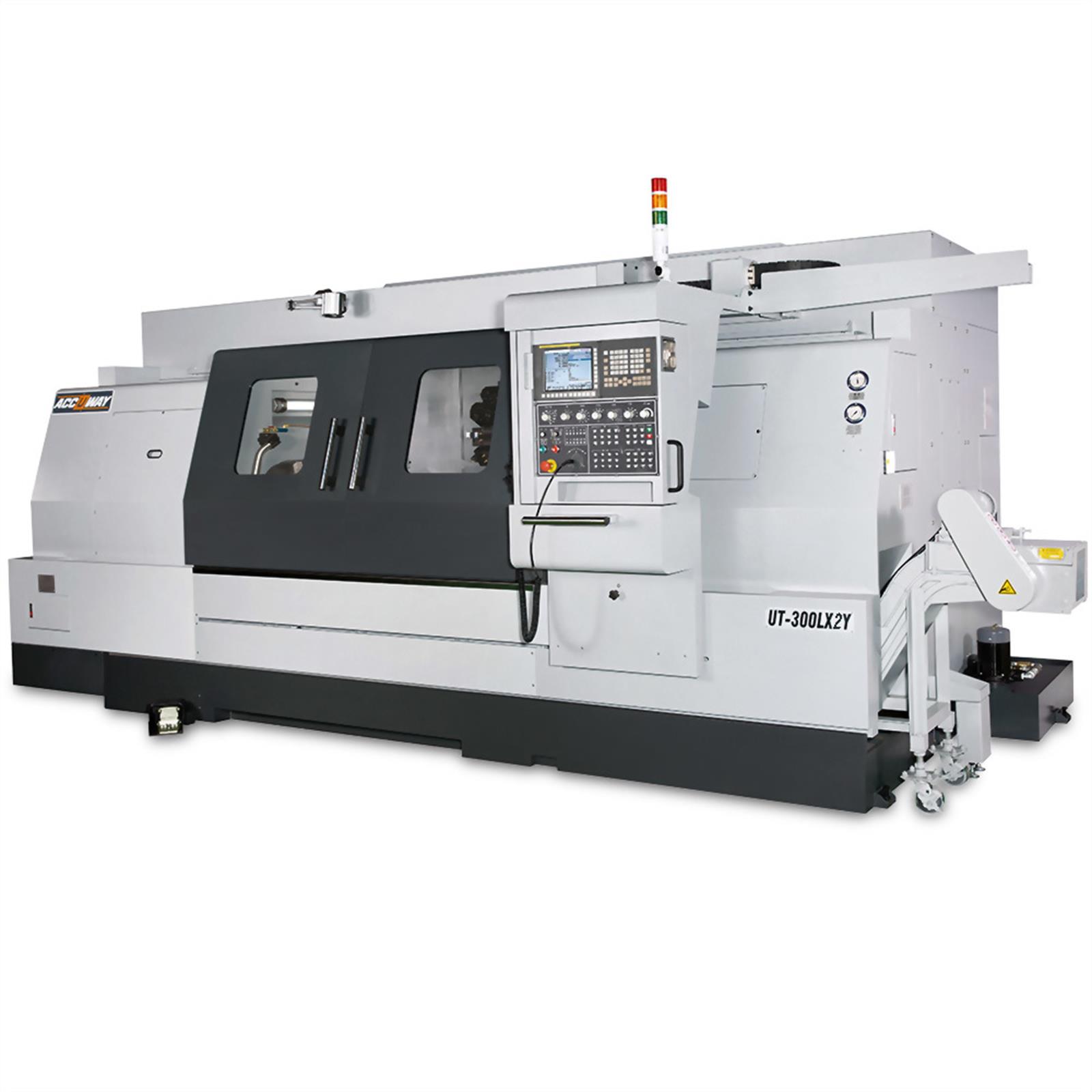 Accuway UT-300LX2Y Slant Bed Linear Way CNC Lathe