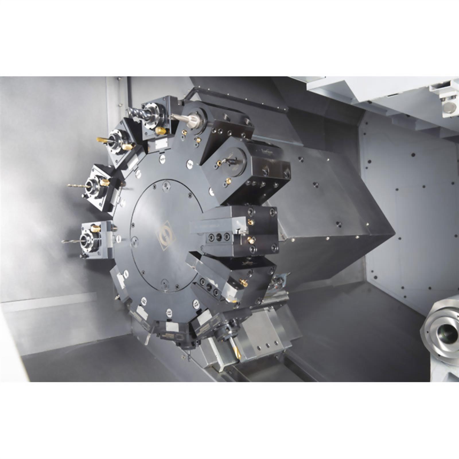 Accuway UT-300LX2Y Slant Bed Linear Way CNC Lathe