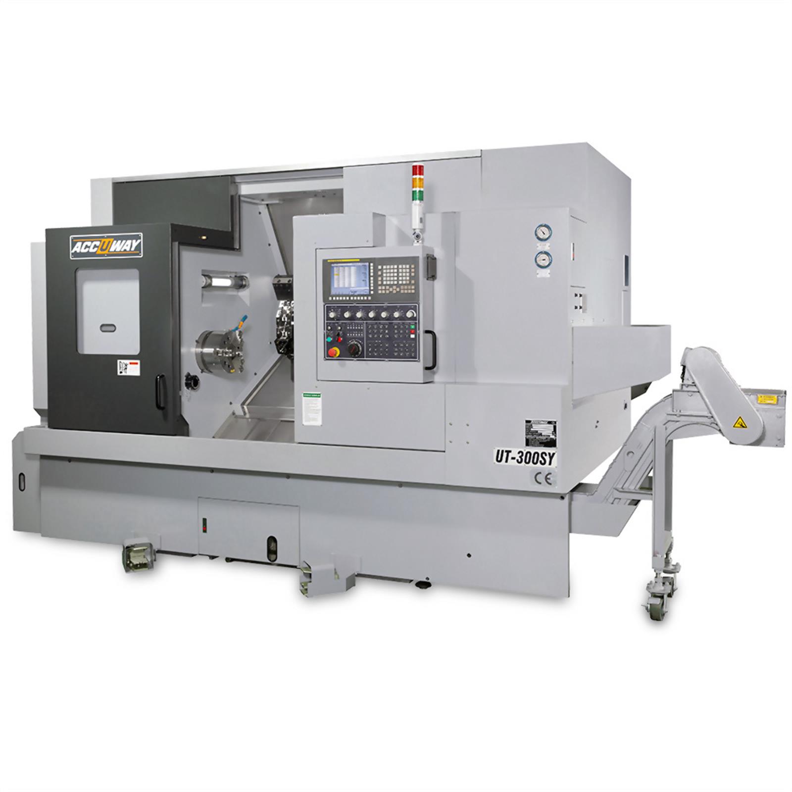 Accuway UT-300SY Slant Bed Linear Way CNC Lathe
