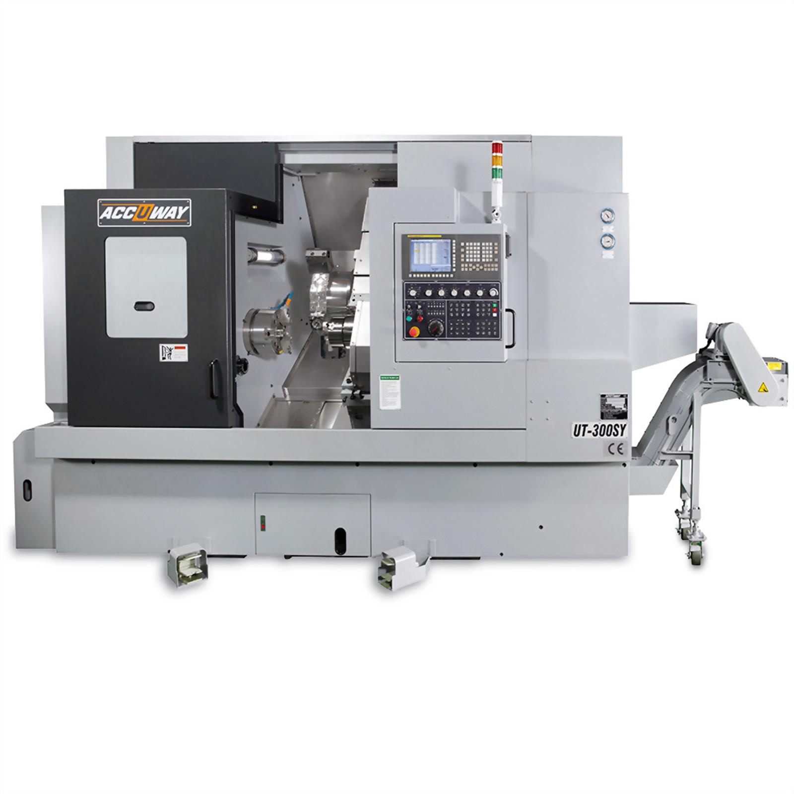 Accuway UT-300SY Slant Bed Linear Way CNC Lathe