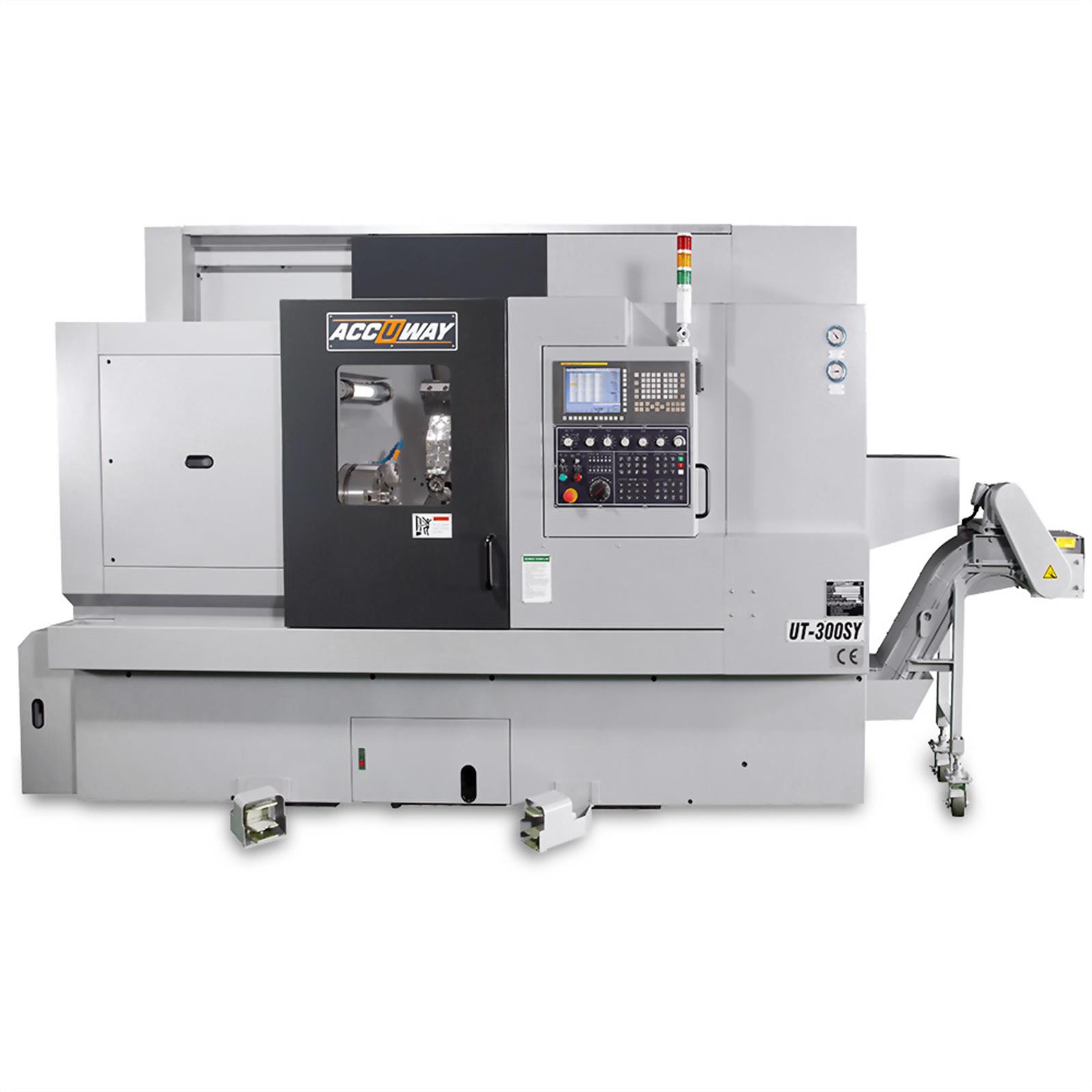 Accuway UT-300SY Slant Bed Linear Way CNC Lathe