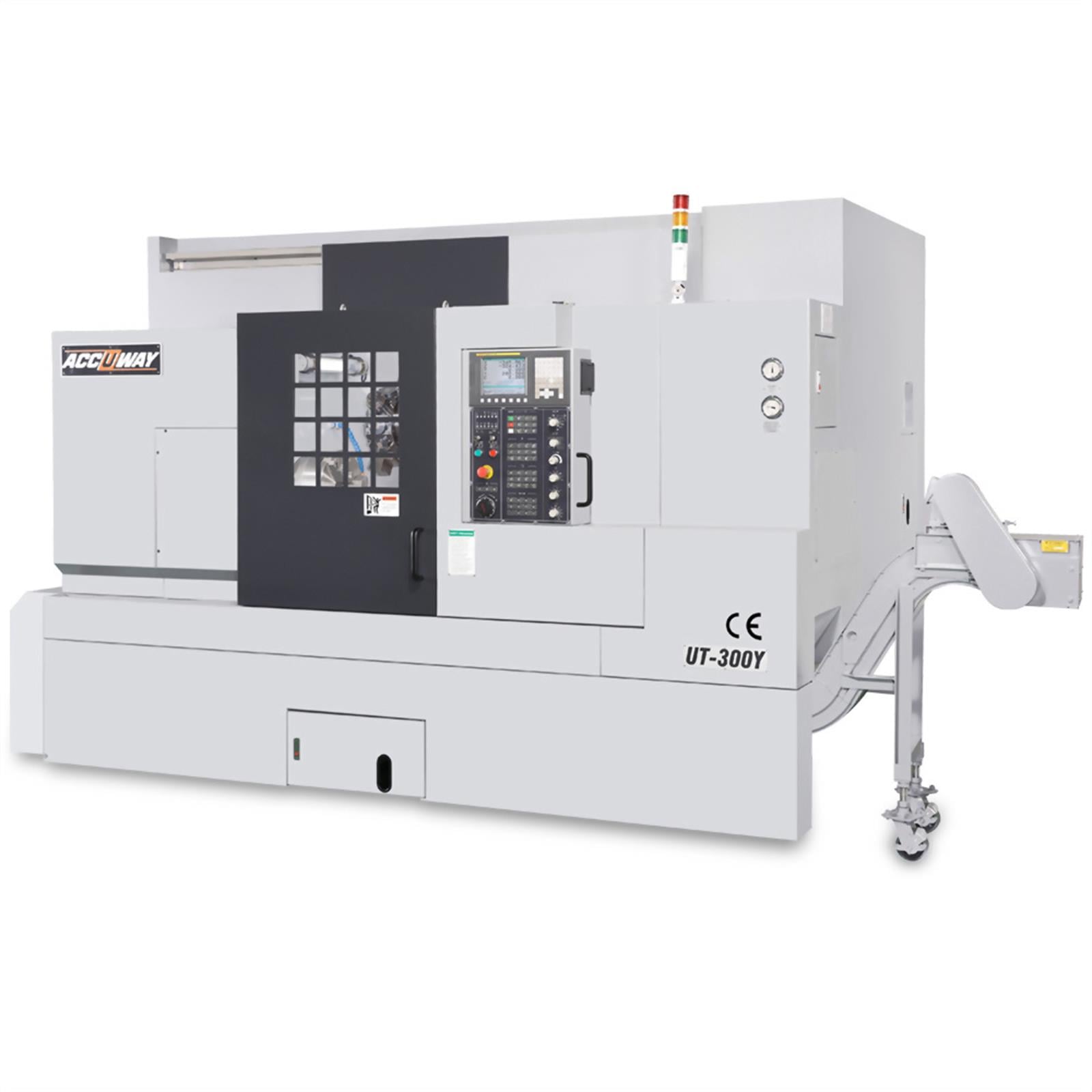 Accuway UT-300Y Slant Bed Linear Way CNC Lathe