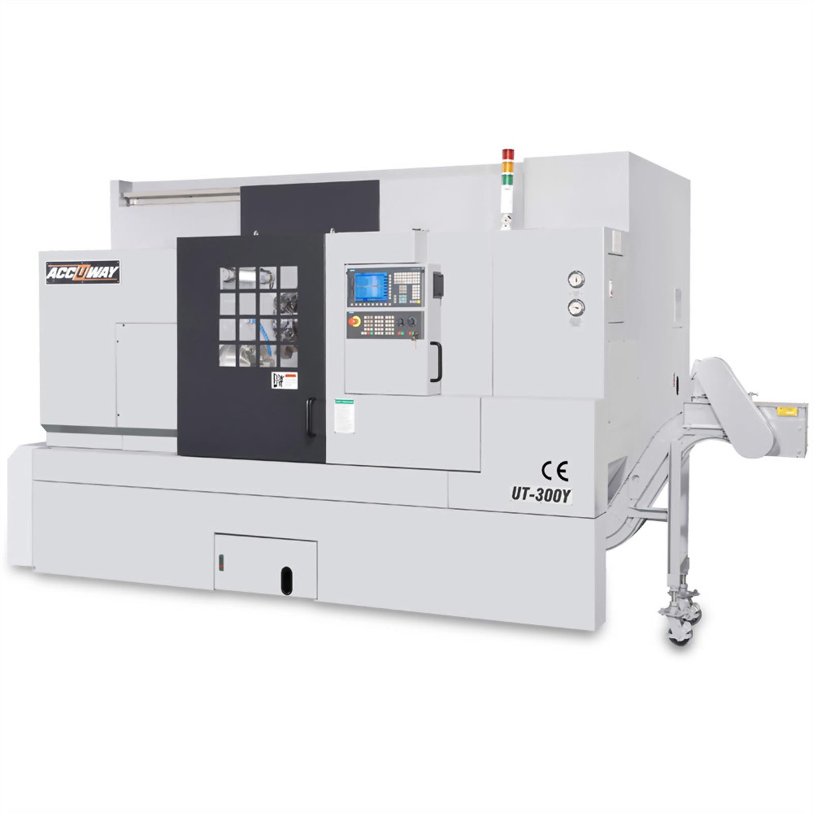Accuway UT-300Y Slant Bed Linear Way CNC Lathe
