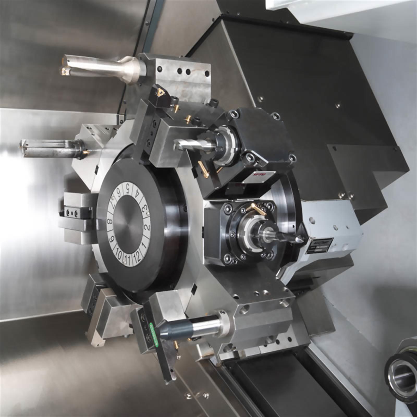Accuway UT-300Y Slant Bed Linear Way CNC Lathe
