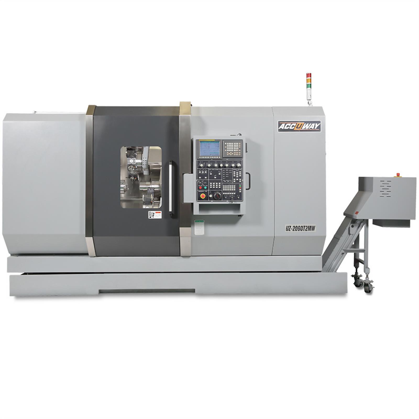 Accuway UZ-2000T2MW   Slant Bed Linear Way CNC Lathe