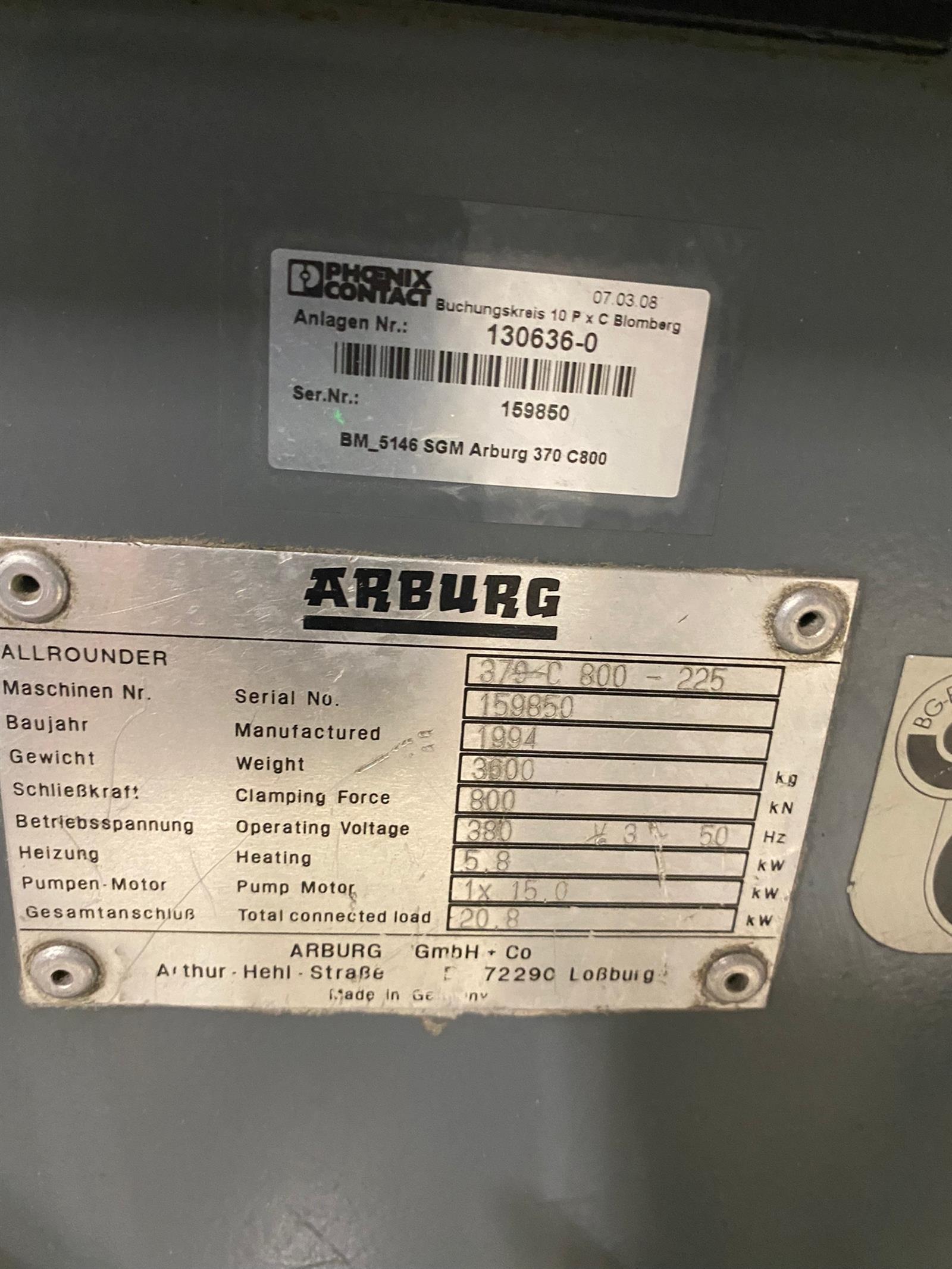 Arbug 370 C 800 - 225