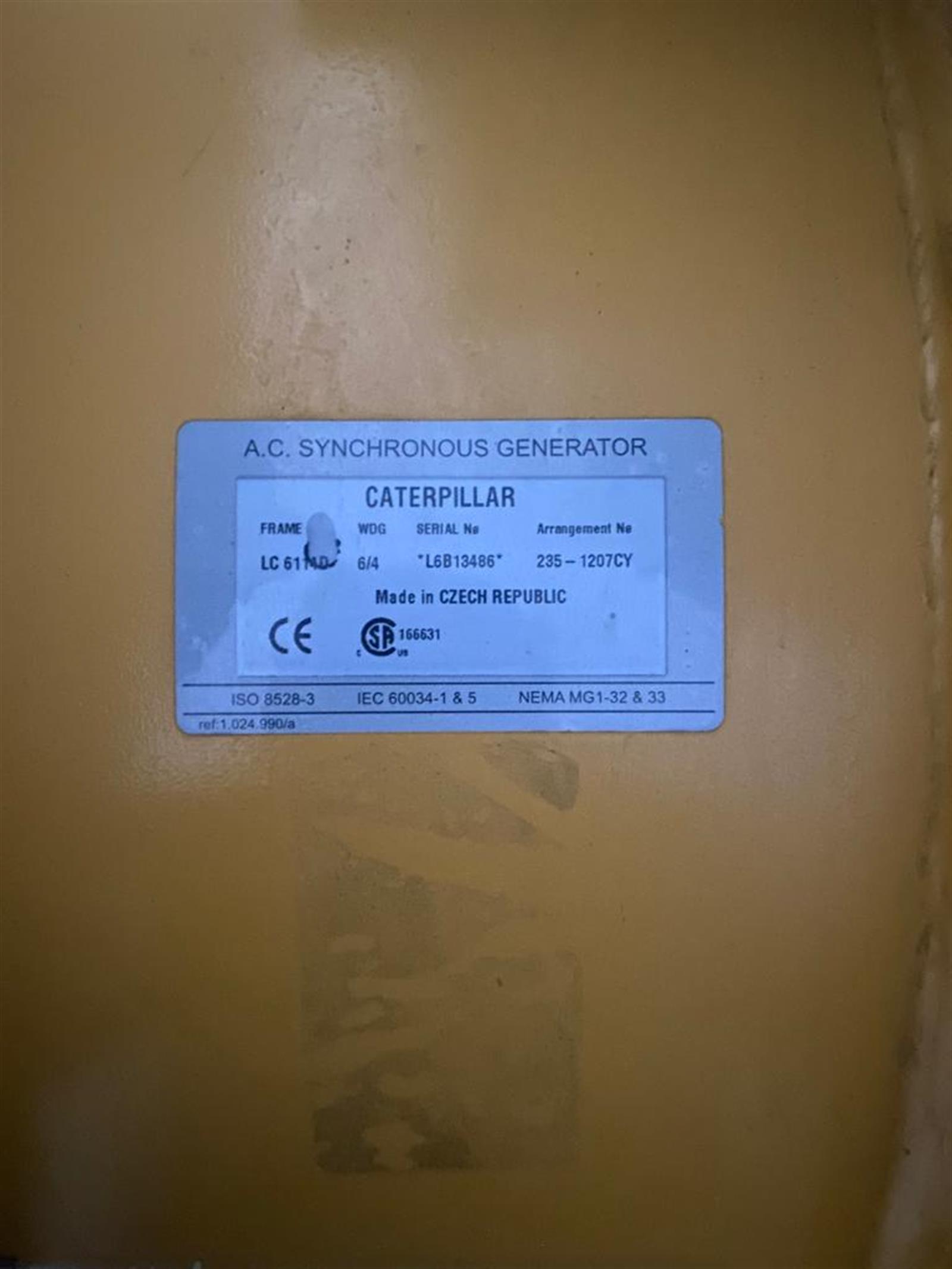 Caterpillar Generator Model 500