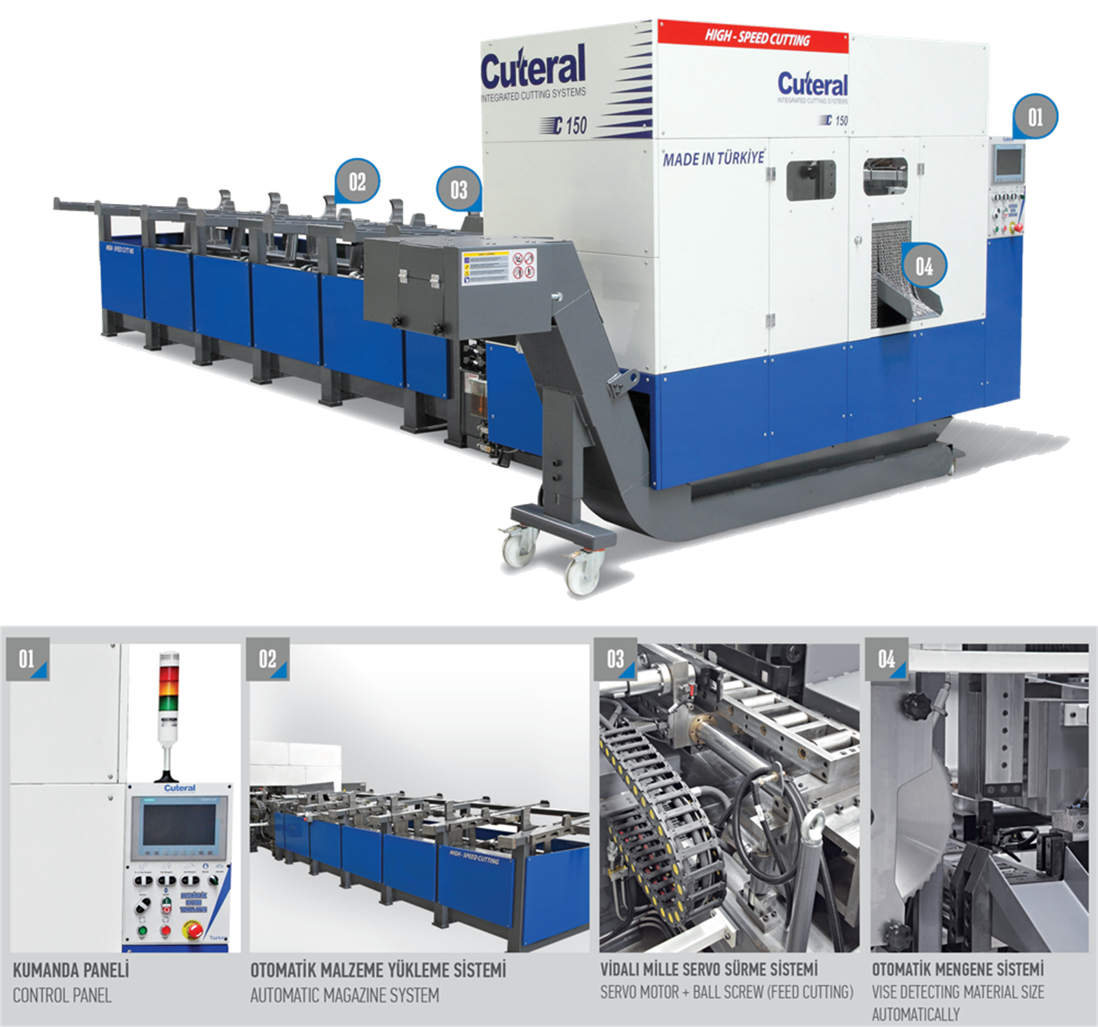 Cuteral C150 - Automatic Circular Bandsaw Machine