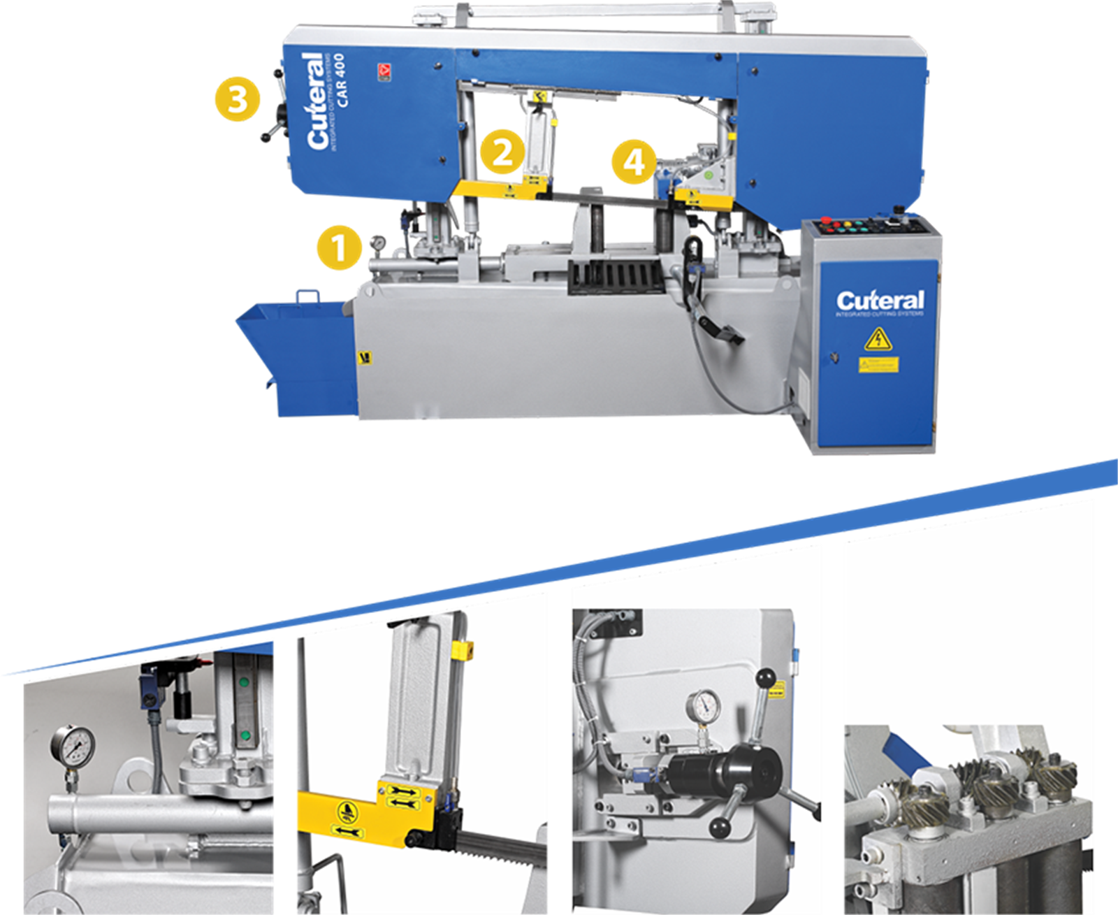 Cuteral CAR 400 - Full Automatic Double Column Hydraulic Bandsaw Machine