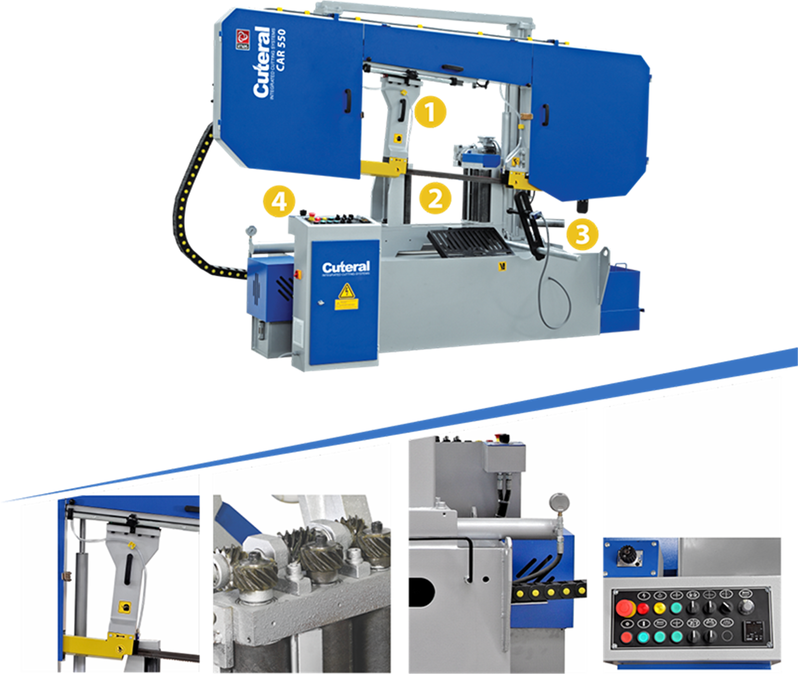 Cuteral CAR 550 - Full Automatic Double Column Hydraulic Bandsaw Machine