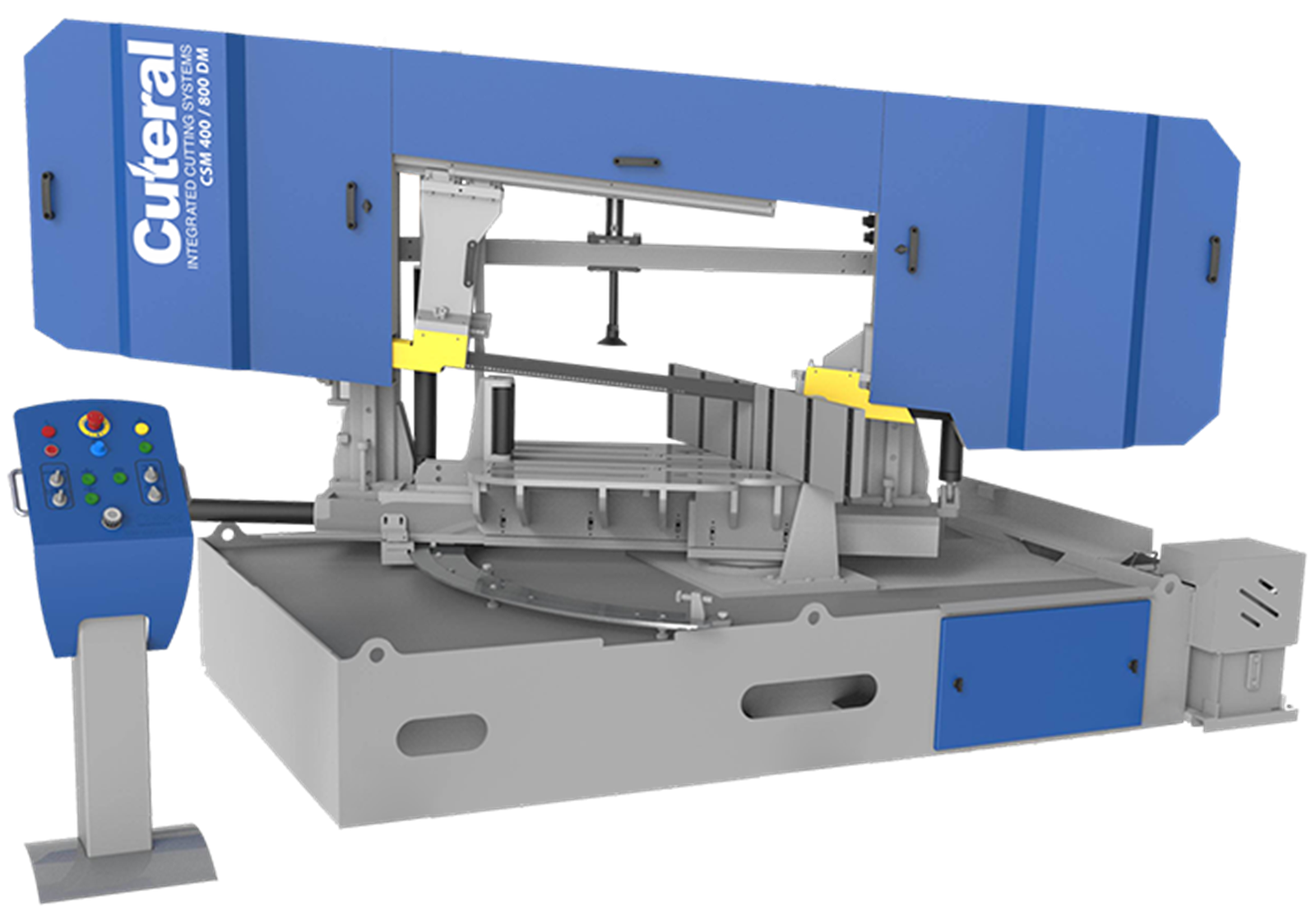 Cuteral CSM 400 - 800 DM - Double Miter Semi Automatic Double Column Hydraulic Bandsaw Machine