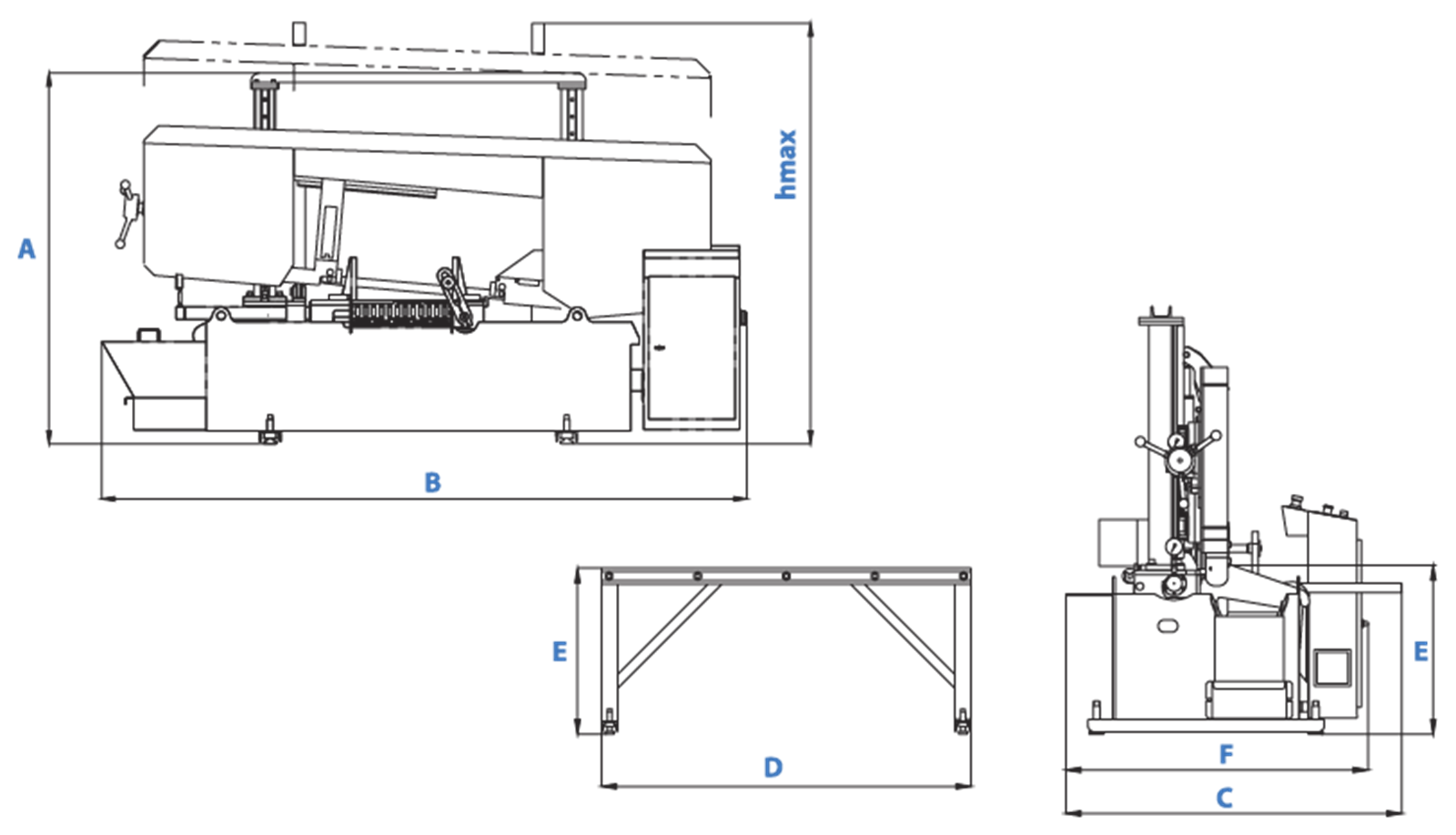 Cuteral CSM 400 - Semi Automatic Double Column Hydraulic Bandsaw Machine