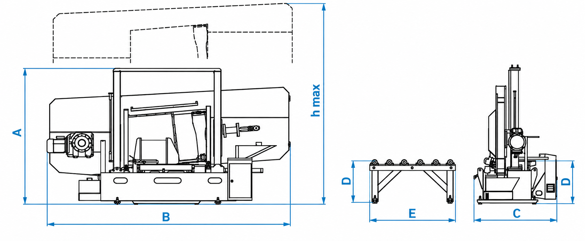 Cuteral CSM 850-1000 - Semi Automatic Double Column Hydraulic Bandsaw Machine