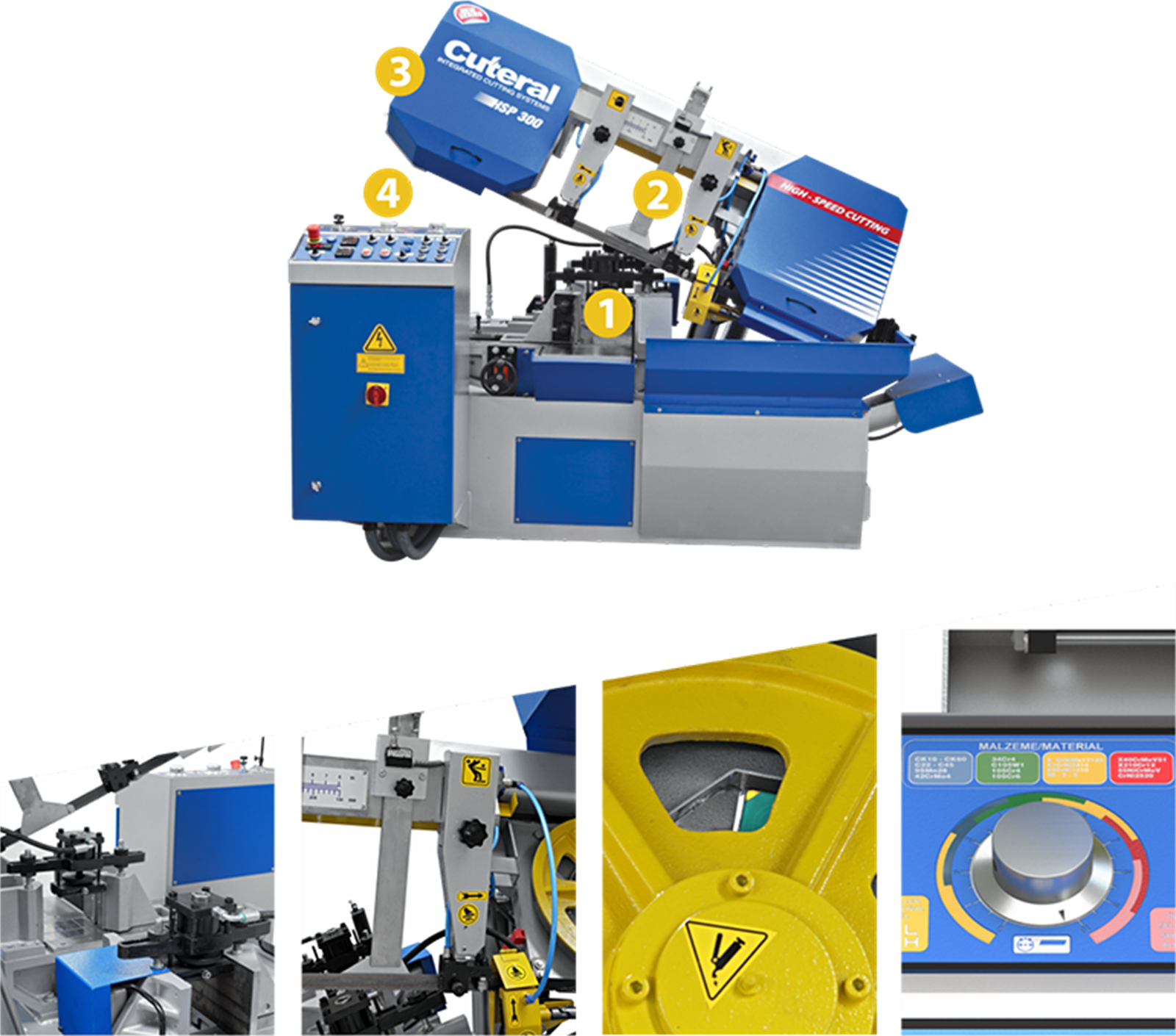 Cuteral HSP 300 - Full Automatic High Speed Cutting Bandsaw Machine