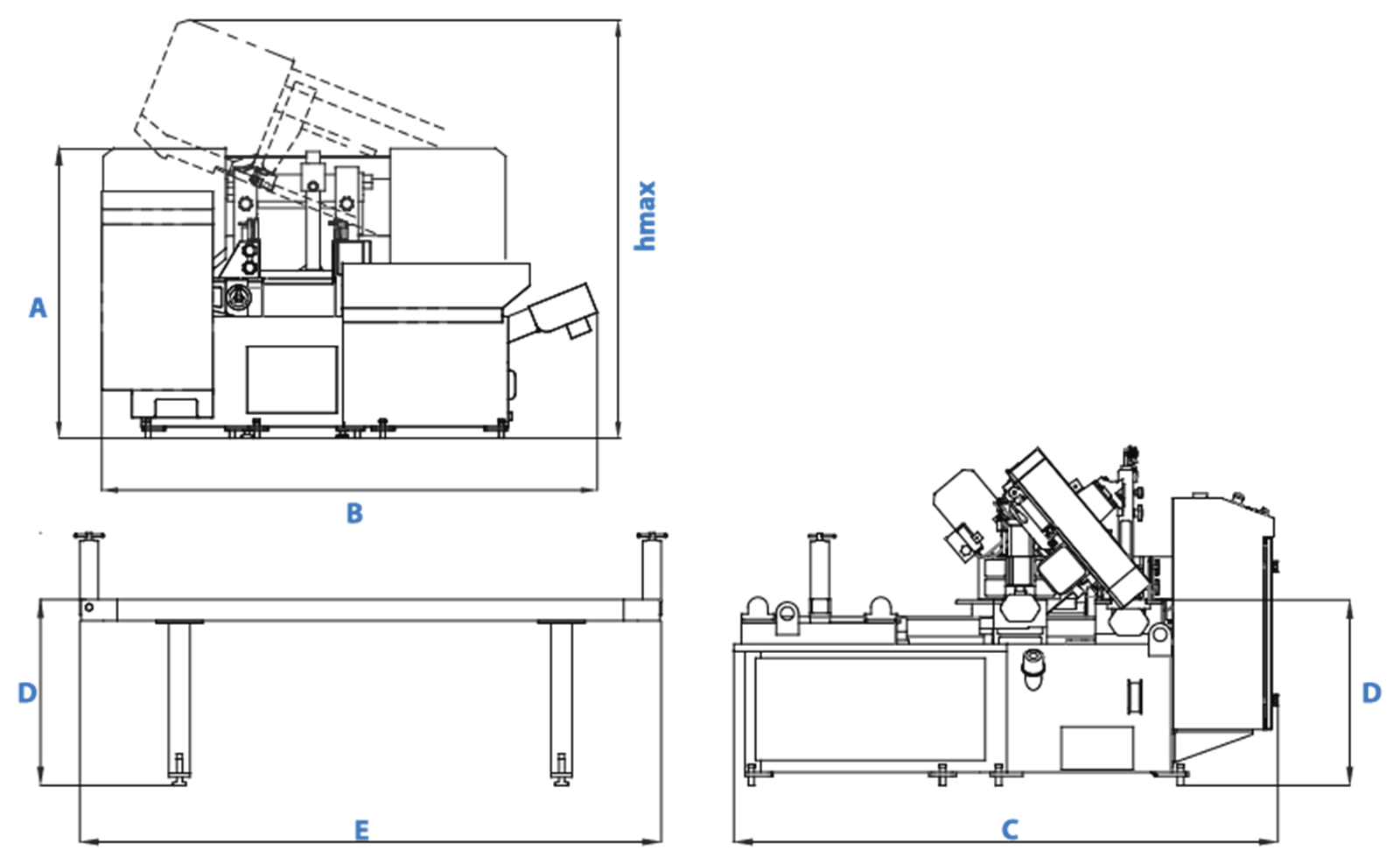 Cuteral HSP 300 - Full Automatic High Speed Cutting Bandsaw Machine