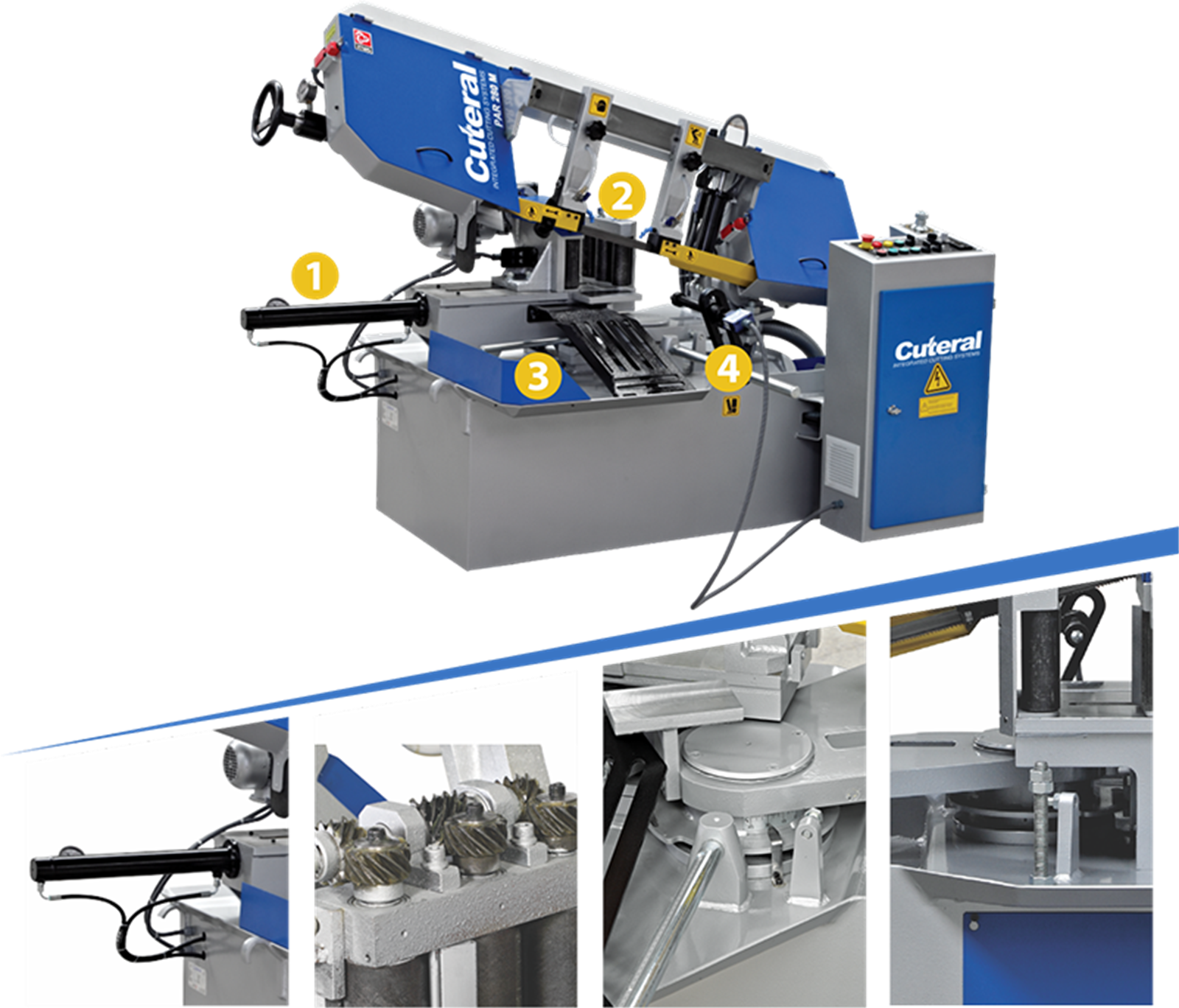Cuteral PAR 280 M - Full Automatic Miter Bandsaw Machine