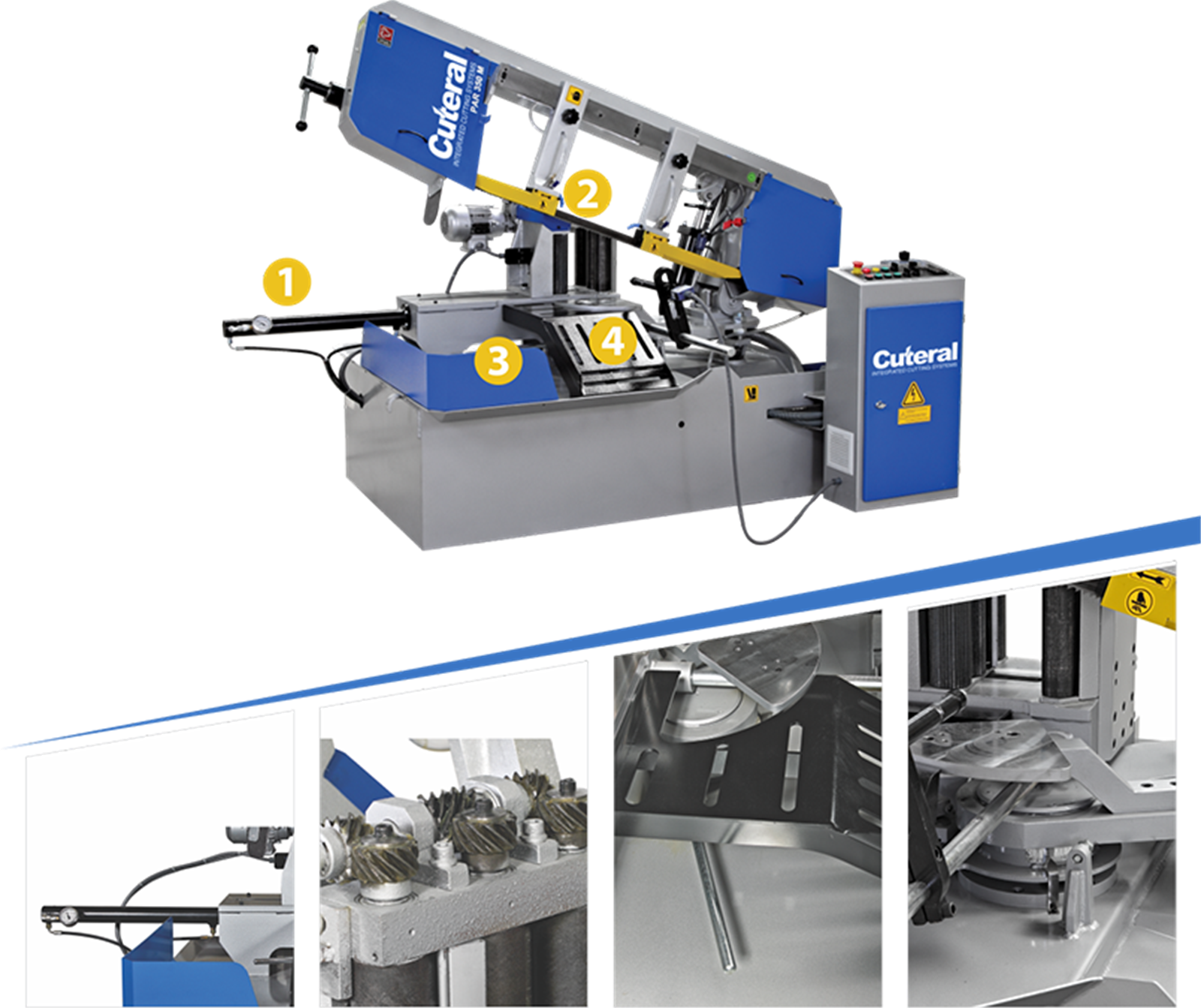 Cuteral PAR 350 M - Full Automatic Miter Bandsaw Machine