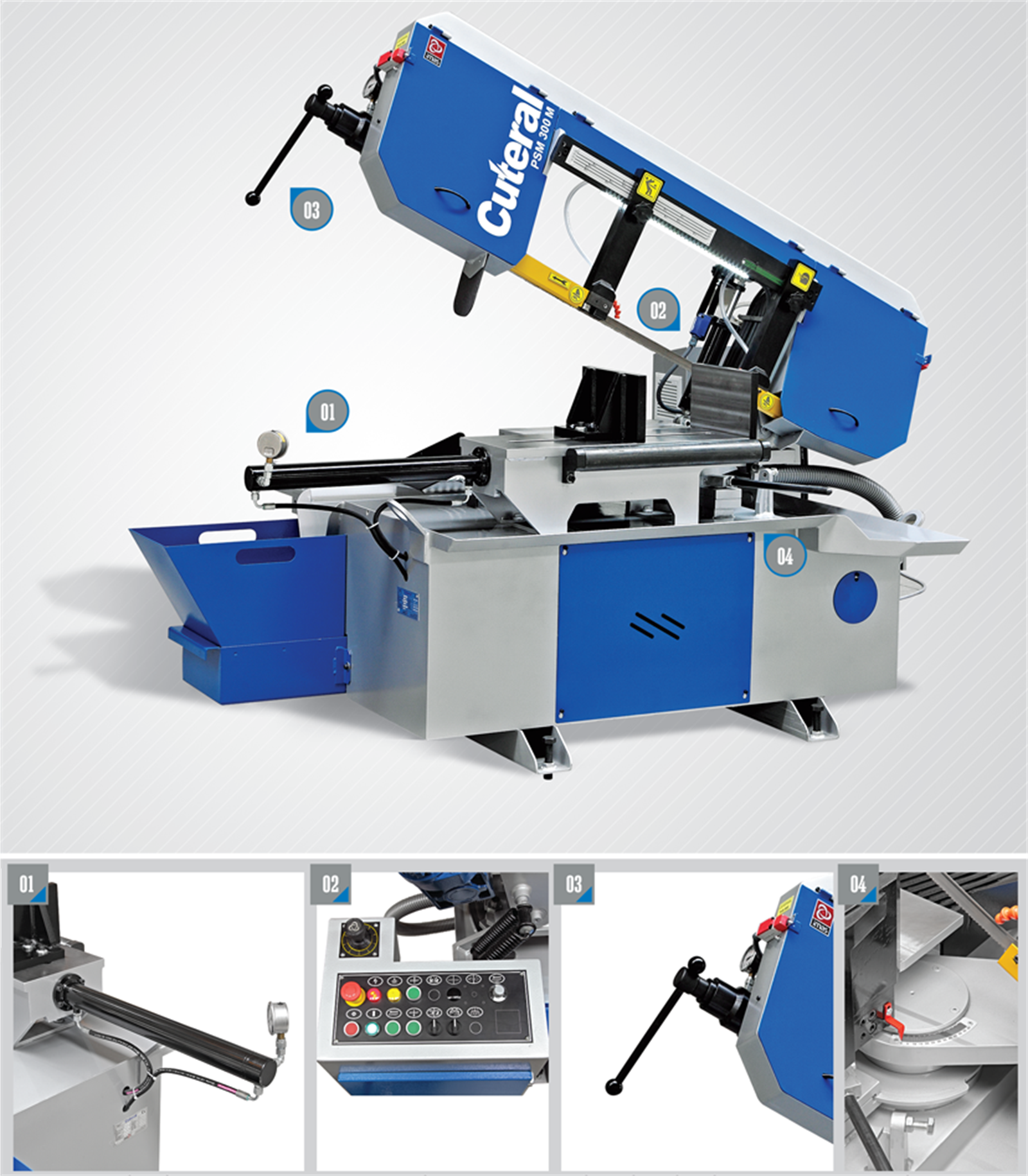 Cuteral PSM 280 M - Semi Automatic Bandsaw Machine
