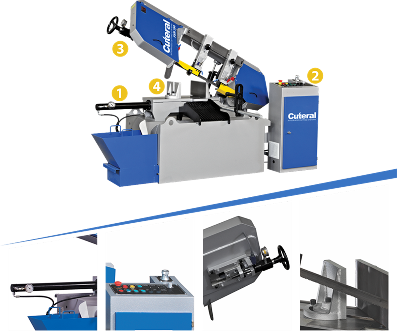 Cuteral PSM 280 - Semi Automatic Bandsaw Machine