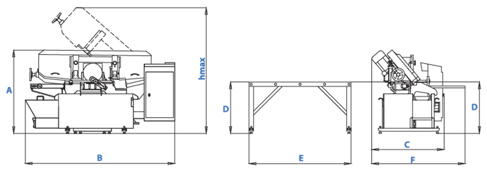 Cuteral PSM 280 - Semi Automatic Bandsaw Machine