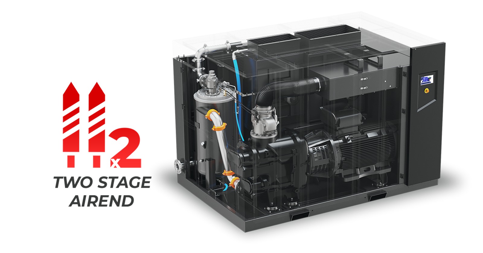 DALGAKIRAN IMPETUS 90 Double Stage Rotary Screw Compressor