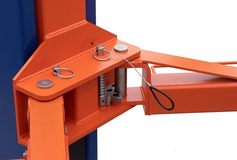 Eounice ON-7214DT-45H 4.5 Ton High Reach Two Post Lift One Side Manual Release And Dual Direct Drive Cylinders Car Lift
