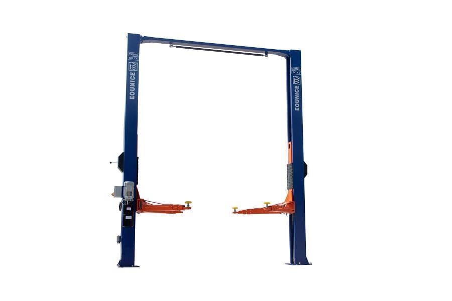 Eounice ON-7215DT Professional Clear Floor Car Lift One Side Manual Release Dual Direct Drive Cylinder Car Lift