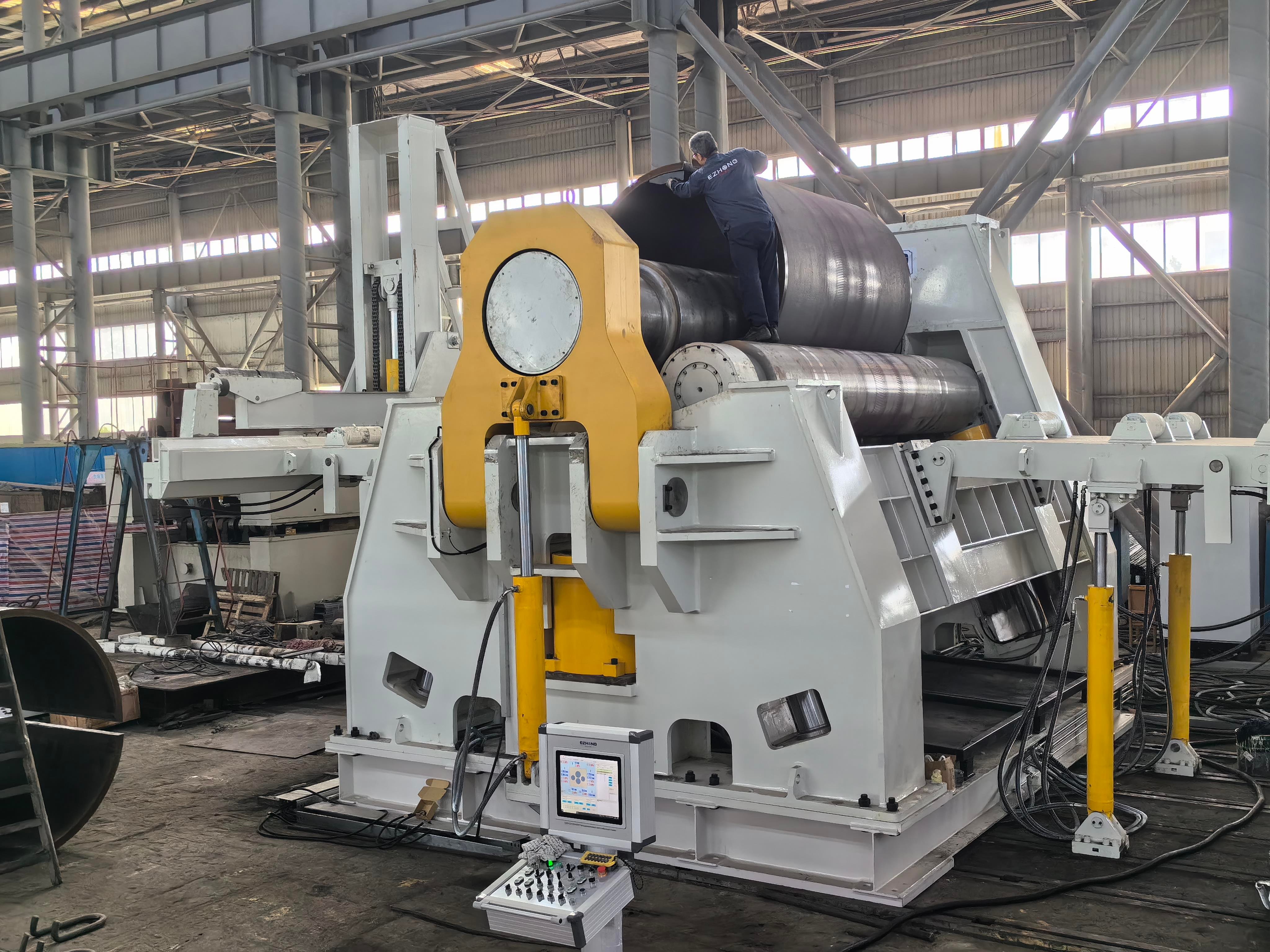 Ezhong W12-12x2000mm 4 Rolls Hydraulic Plate Bending Machine