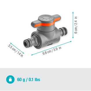 Gardena Coupling with Flow-Control Valve 18266-20