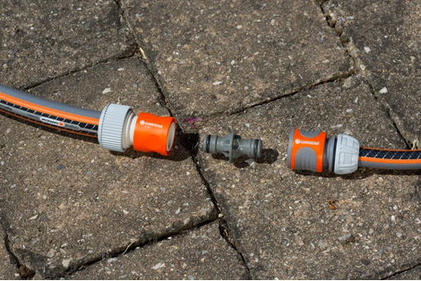 Gardena Profi system adapter with water stop 19 mm 3-4 inch end attachment 2814-20